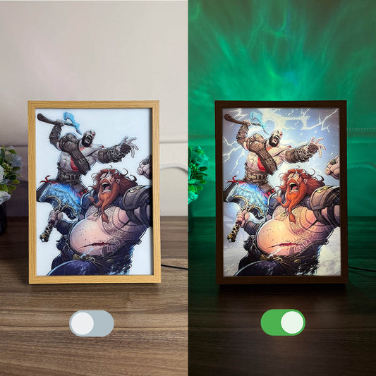 Kratos God of War - 3D LED Frame